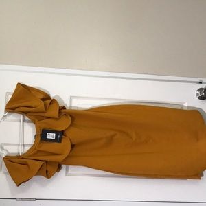 Dinner in the Gazebo off shoulder midi dress